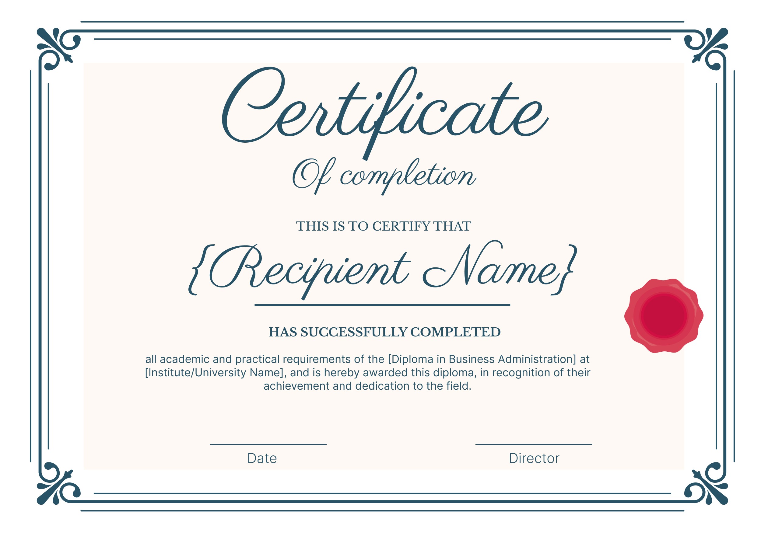 Wauld - Neat professional diploma graduation certificate template