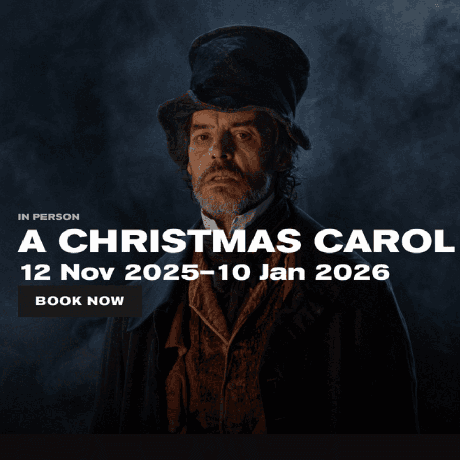 Actor in period costume for "A Christmas Carol" by Jack Thorne.