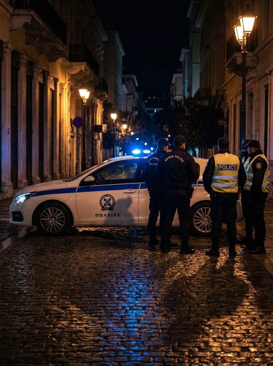 Greek police officers continue the search for the missing 16 year old girl.