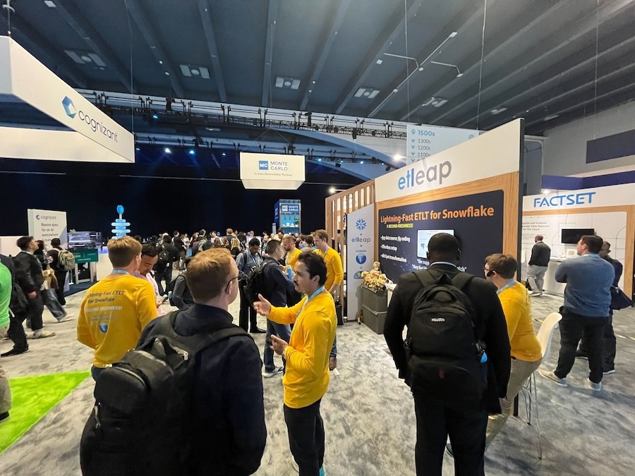 snowflake etleap booth