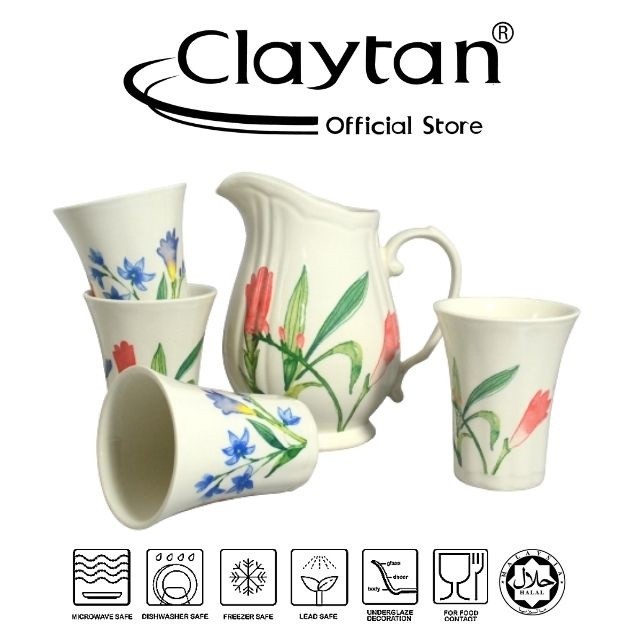 Wild Flower 5 pcs Water Pitcher Set (4 pax)