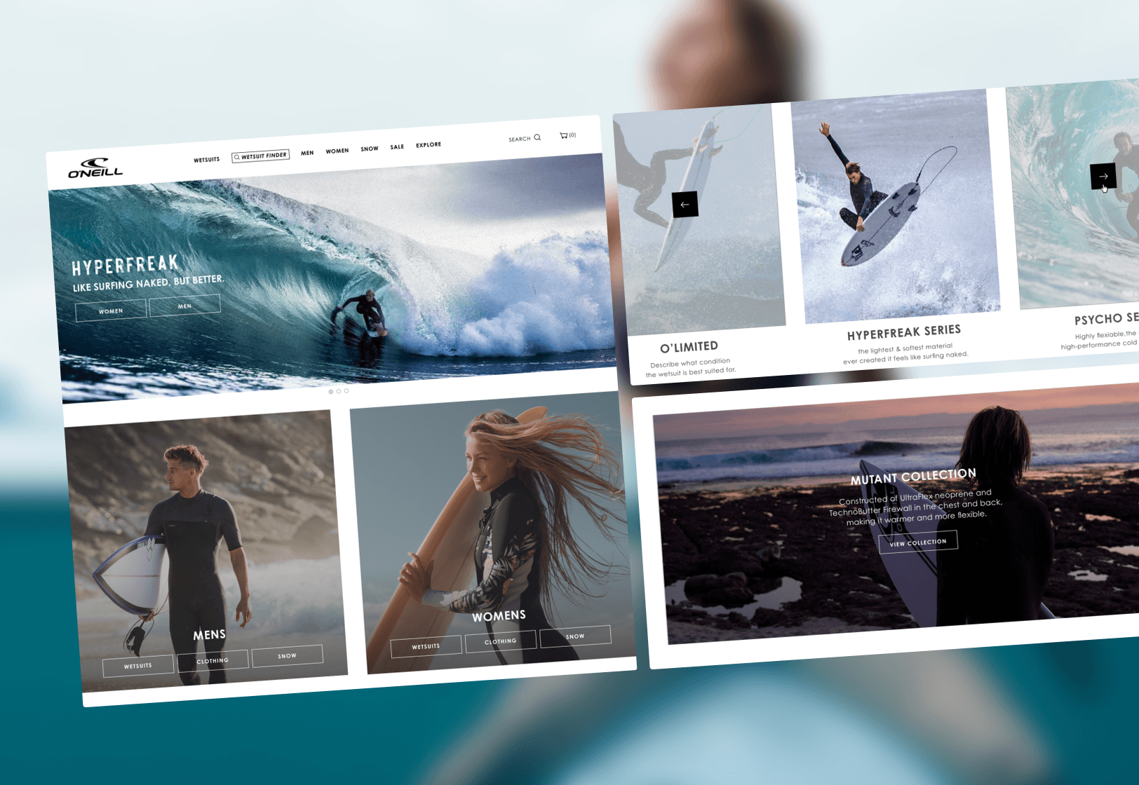 O'neill desktop and mobile