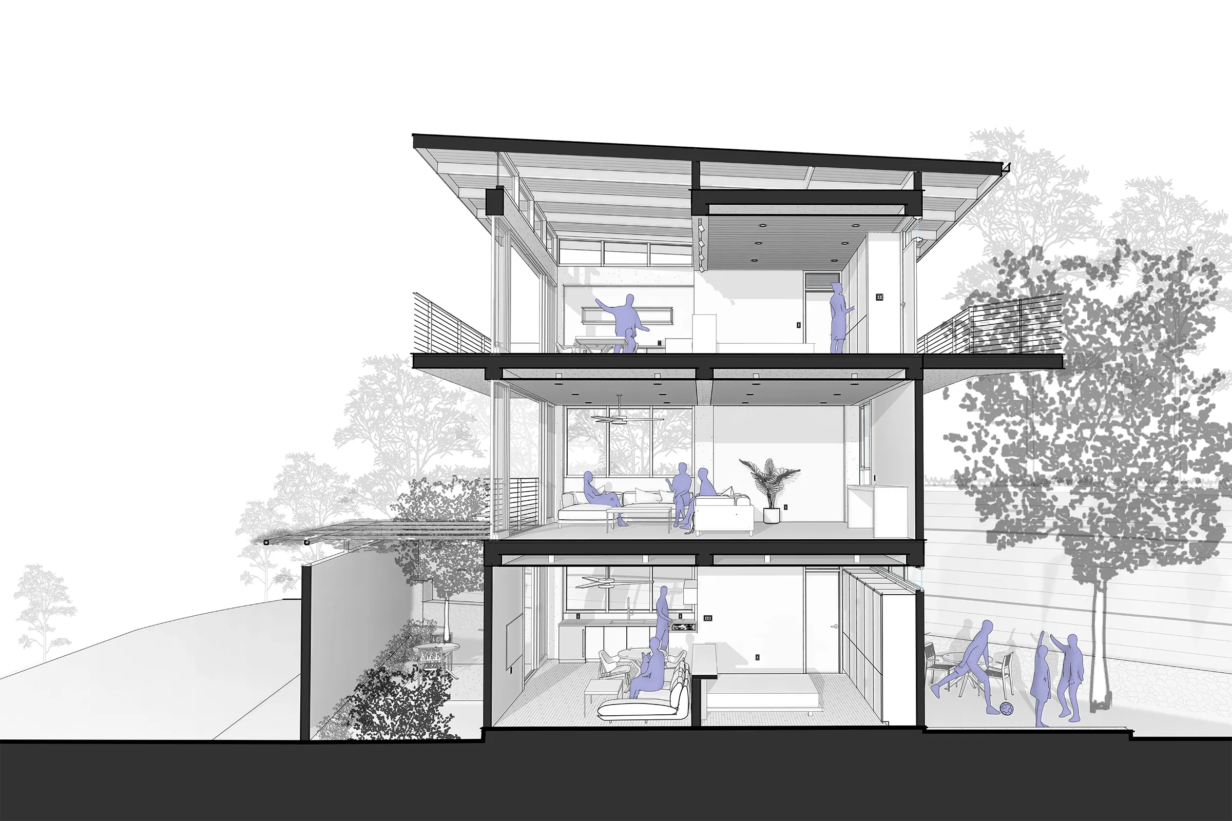 Casa "Nuestro Nido" Front Entrance Render