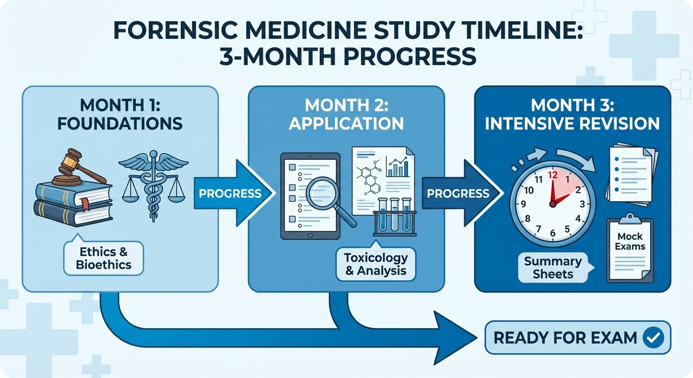 Forensic Medicine 3-Month Study Timeline for NEET PG