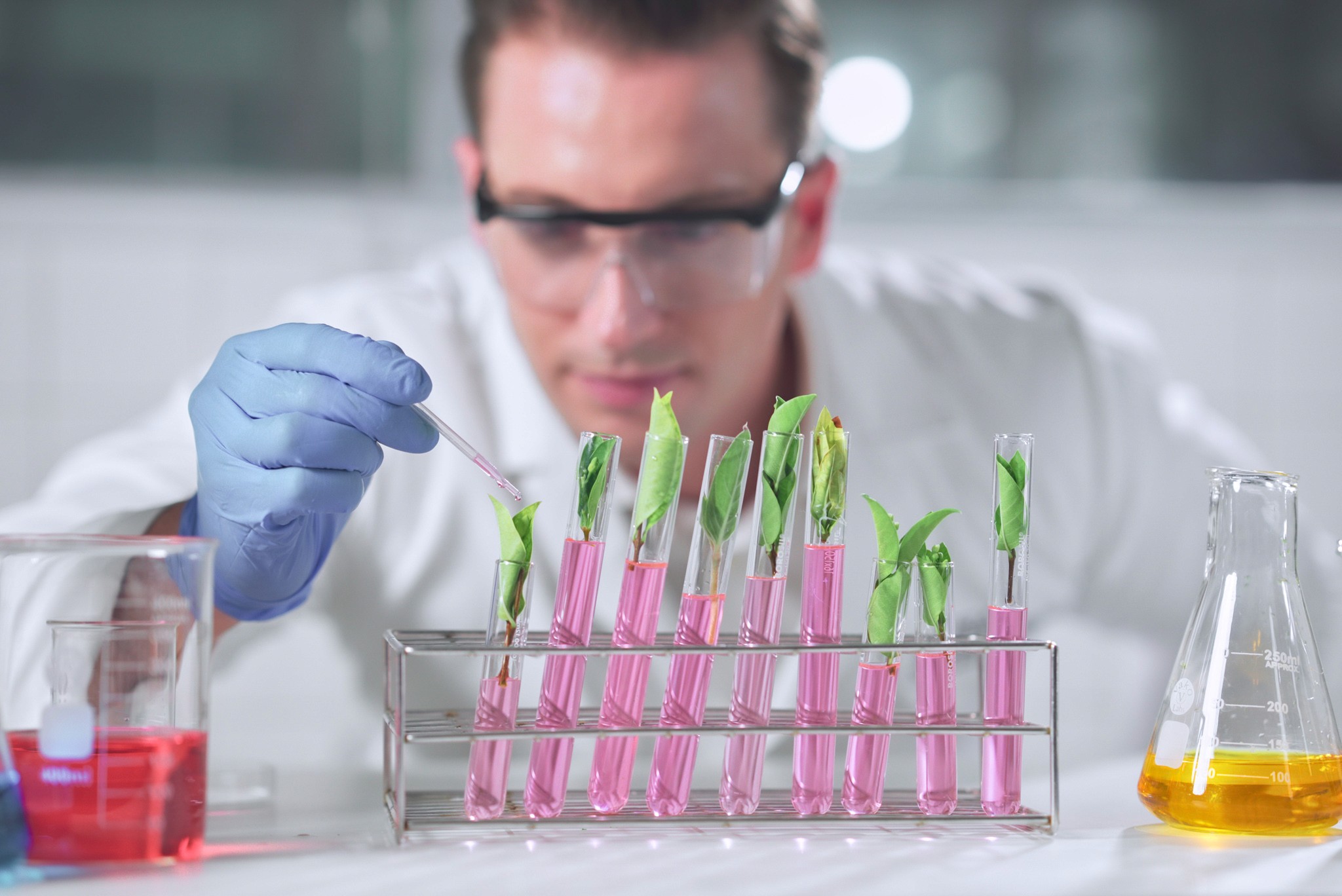 Close-up portrait with neutral expression and light hair