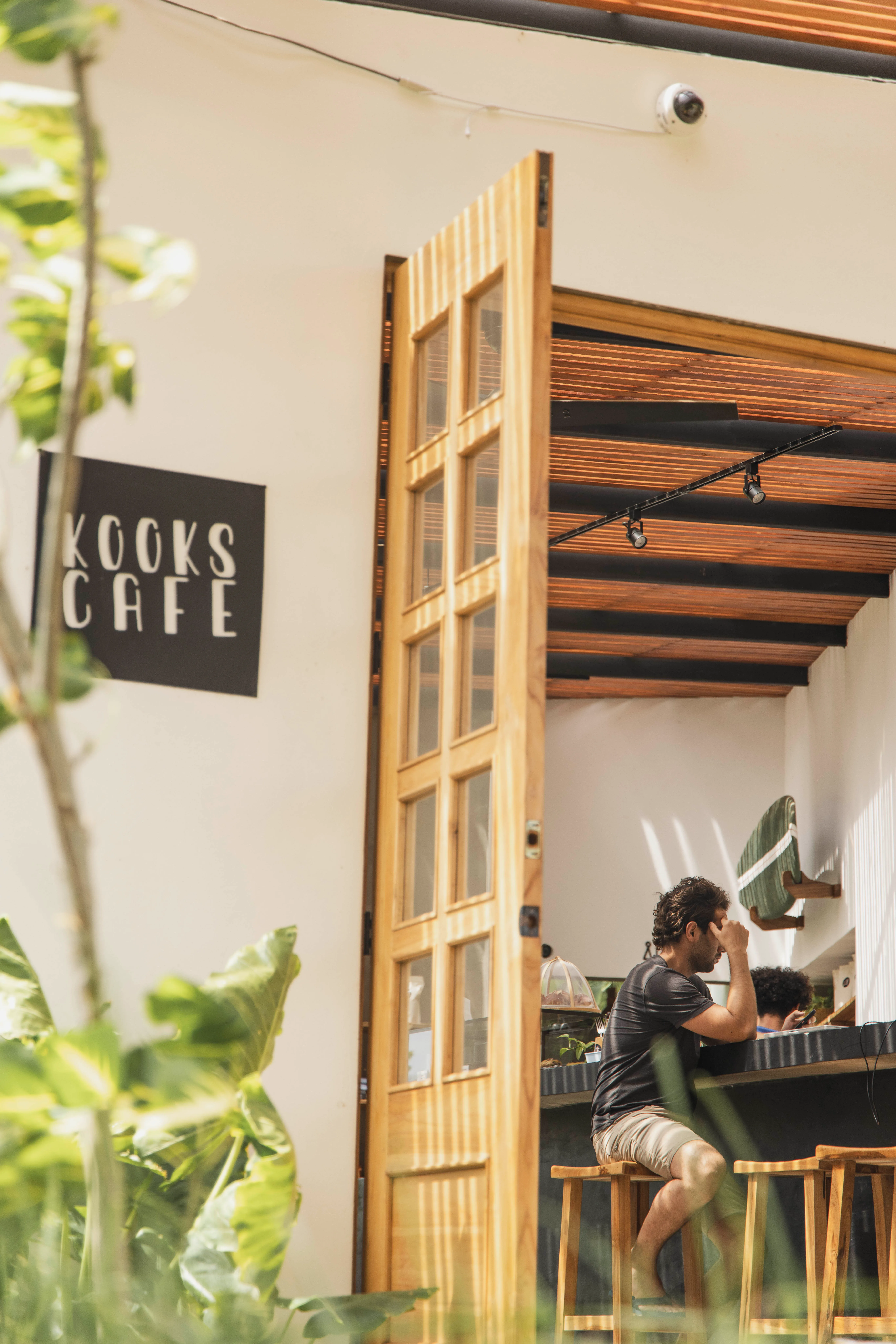 Kooks Cafe surf cafe architecture by Costa Architecture, Popoyo Nicaragua - exterior/interior