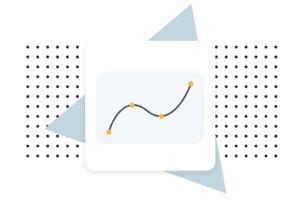A line chart icon depicting analytics