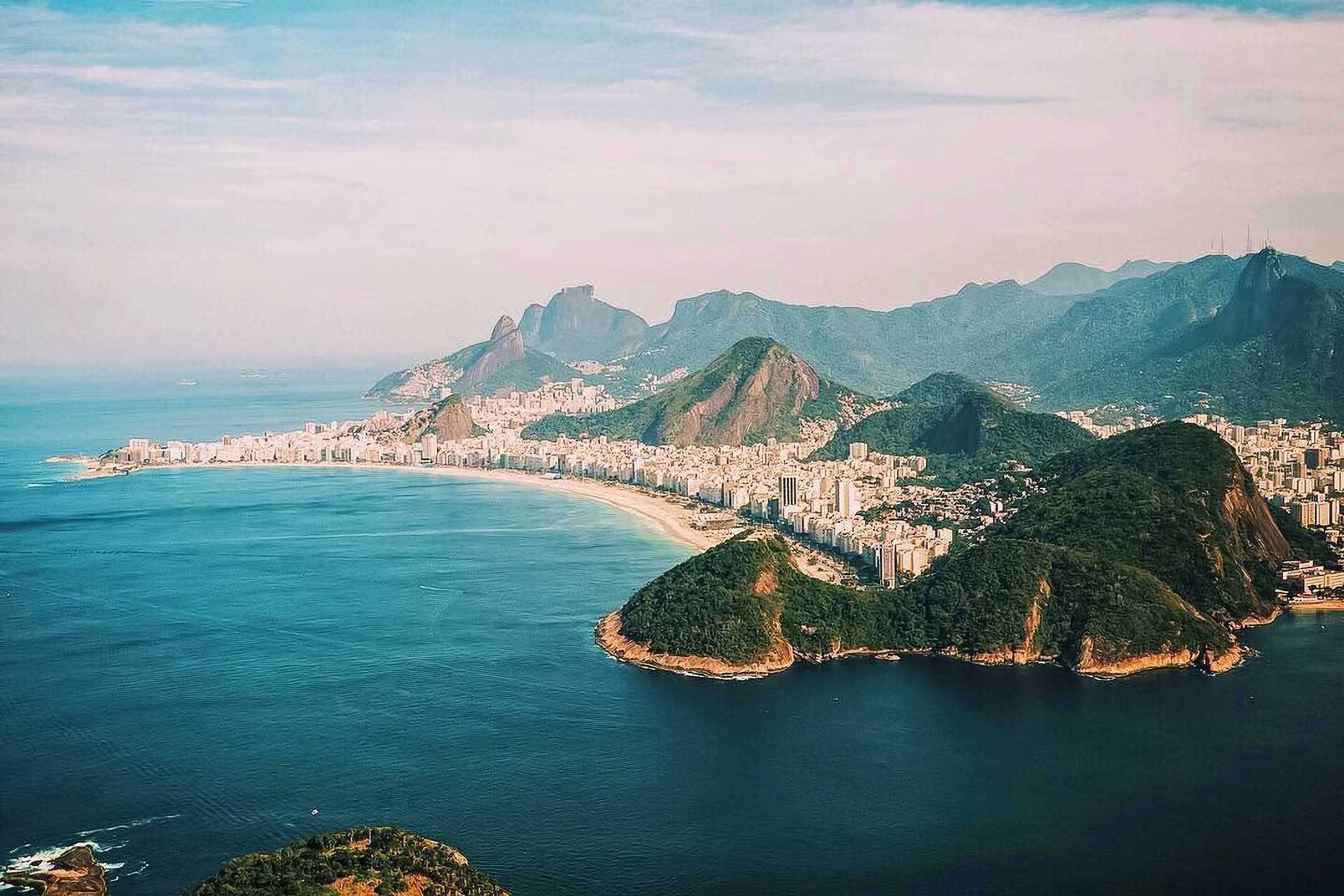 Fine art landscape photography of mountains by the sea coast