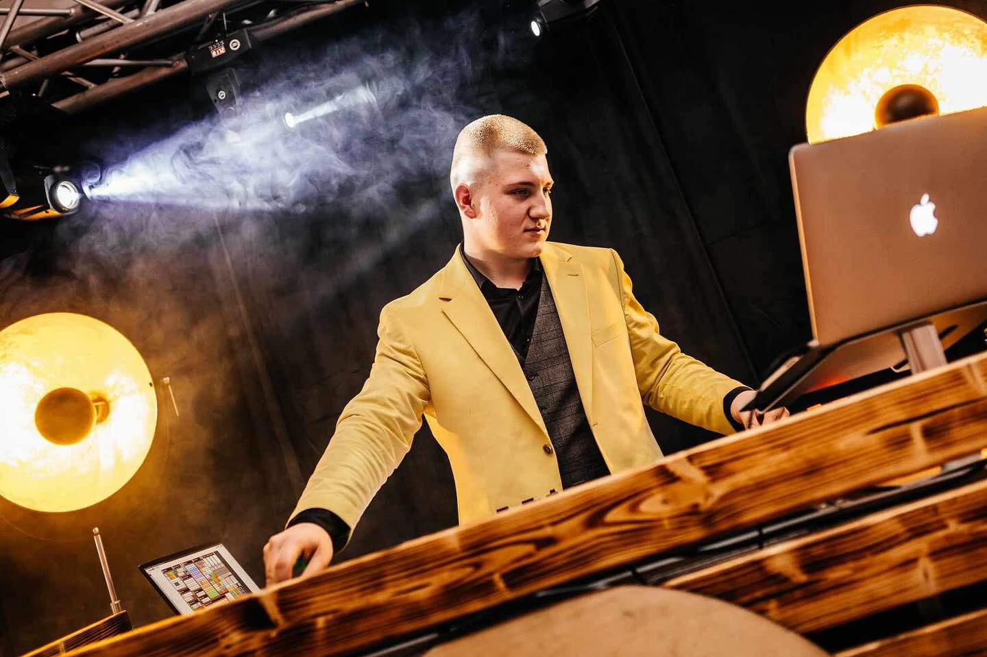 DJ playing in a club