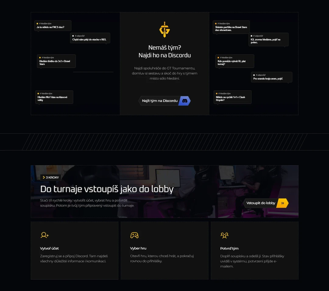 UX design CTA a postup příhlášení