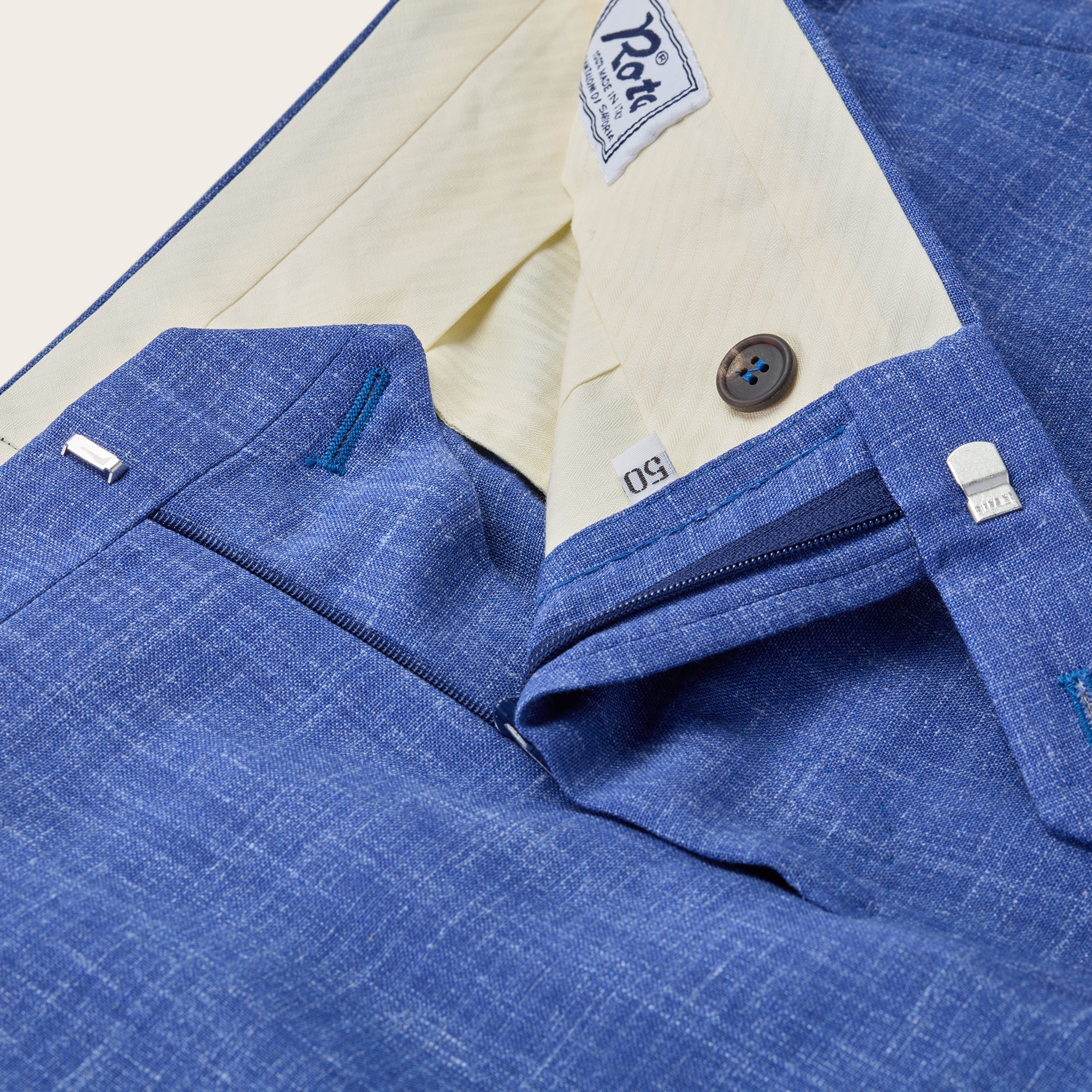 Rota Summertime Linen Trousers - Mandelli UK