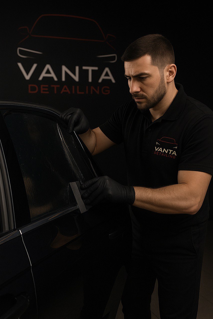 Tónování autoskel Plzeň – profesionální autodetailing, fólie na skla, ochrana před sluncem a soukromí, VANTA Detailing Plzeň