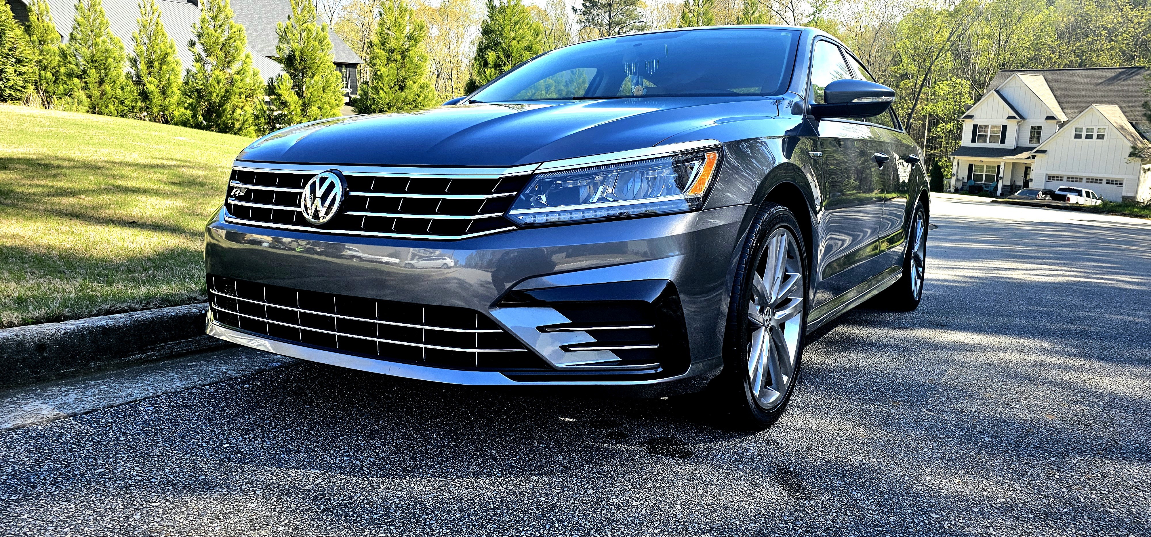 Full, complete detail on a 2018 Volkswagen Passat performed on-site in Marietta.