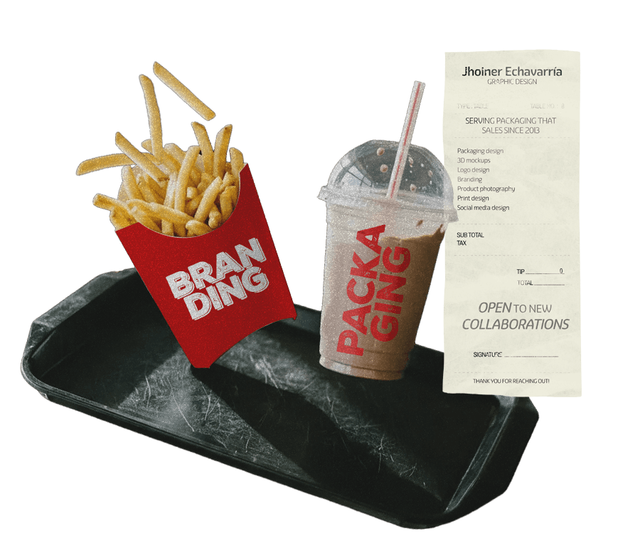 Branding and packaging design services — food and beverage mockups