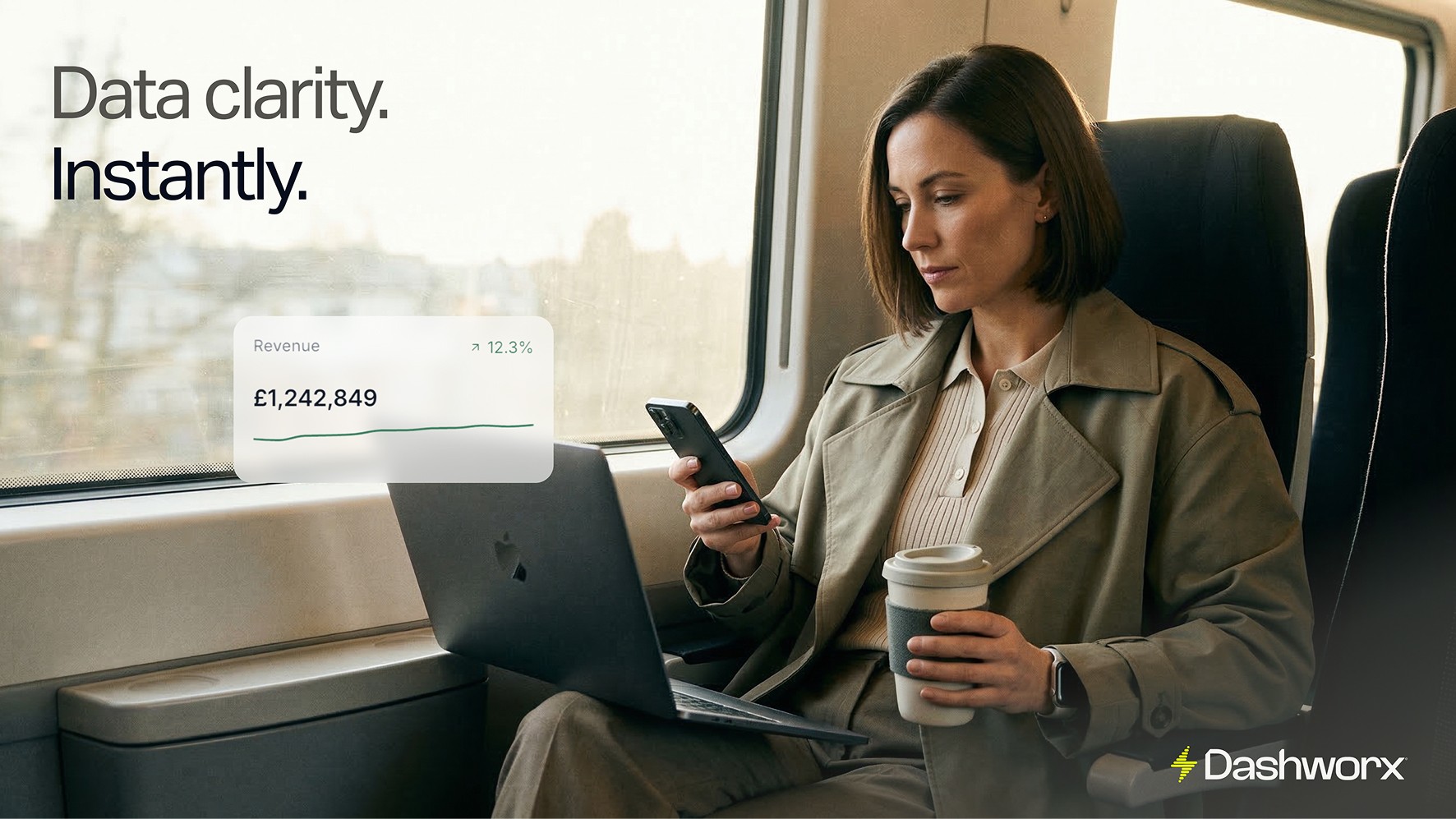 Data on the go is a new standard for the space. Provided through Dashworx Hub mobile.