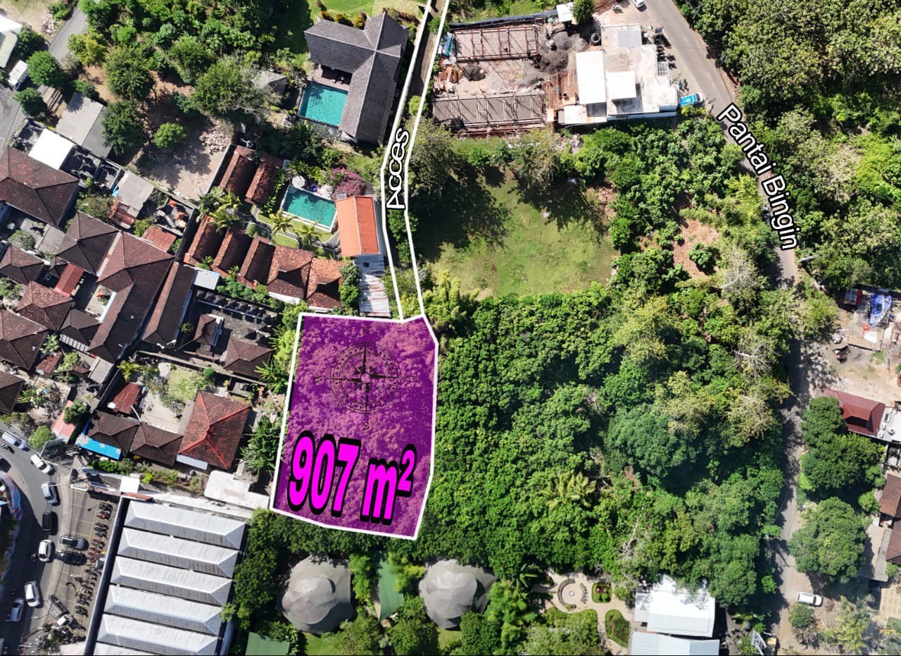 907 m² land plot in Bingin, Freehold