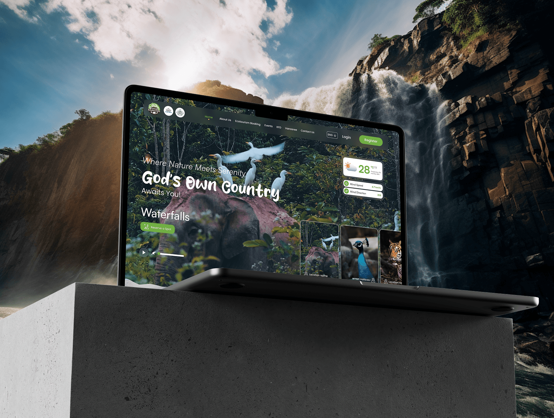 Eco-Tourism desktop UI