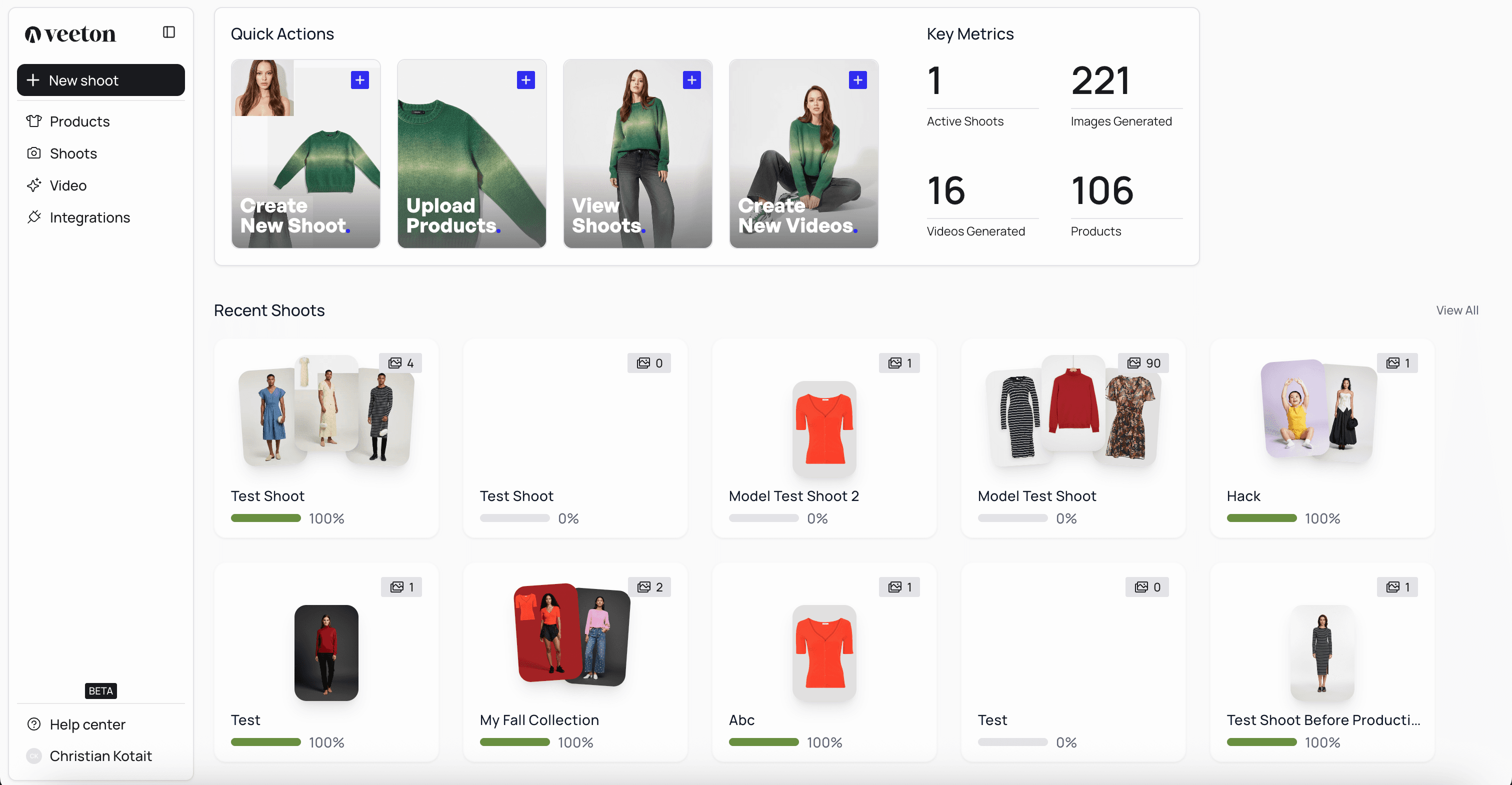 Veeton platform specialized in fashion