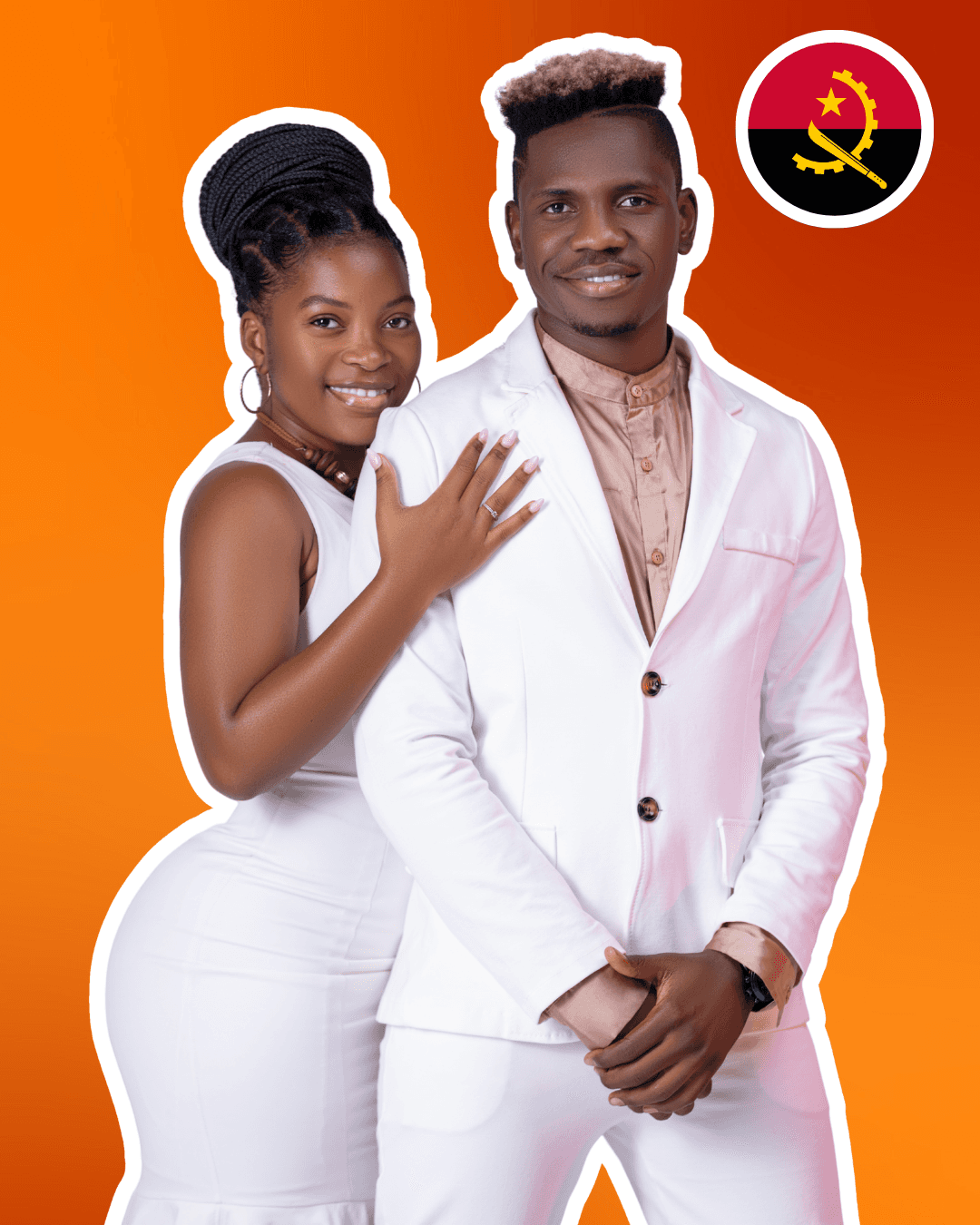 A confident person with short, styled hair and a leather jacket poses against a dark backdrop.