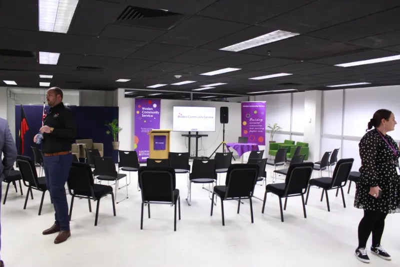 Woden Community Hub setting up for an event