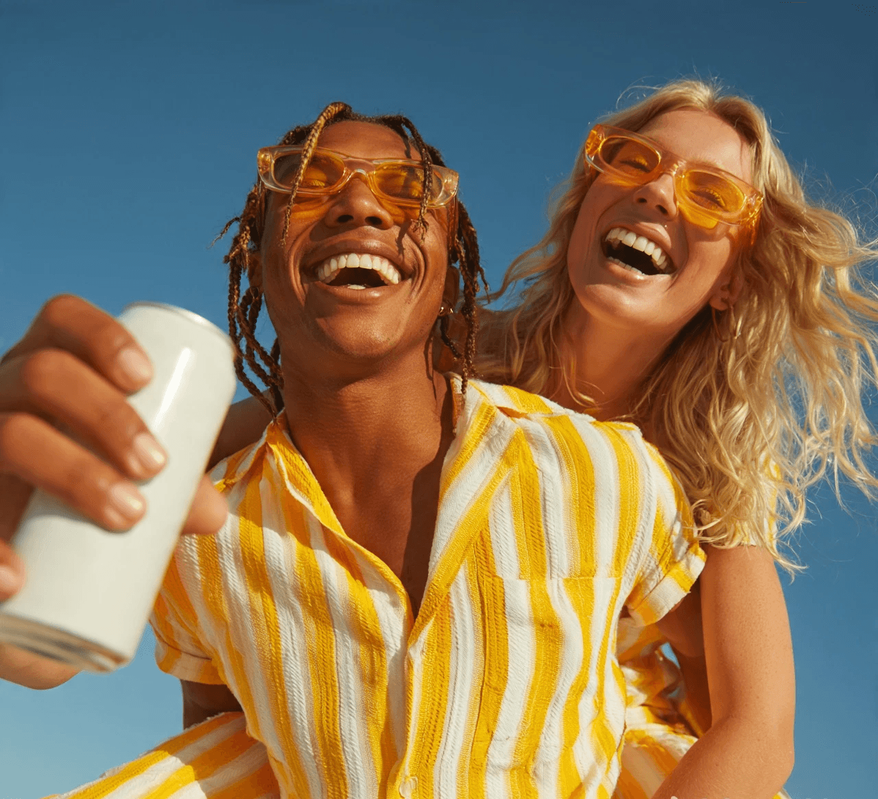 Man and woman enjoying