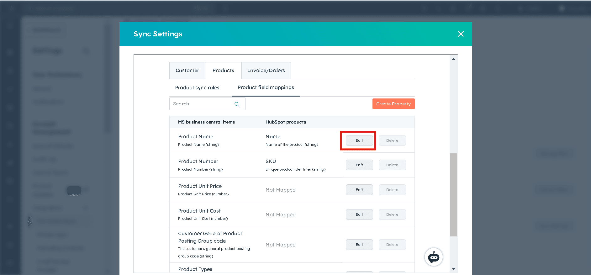 Setting Up Product Field Mappings