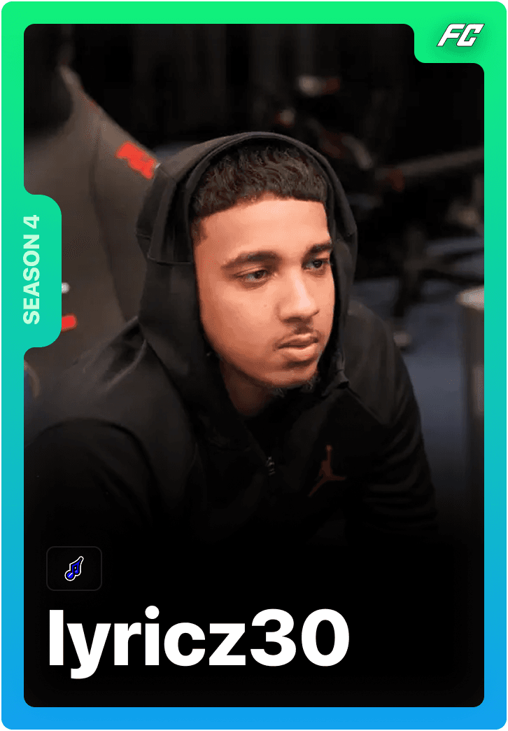 lyricz30 FC esports professional gamer competing in 1v1Me FC matches