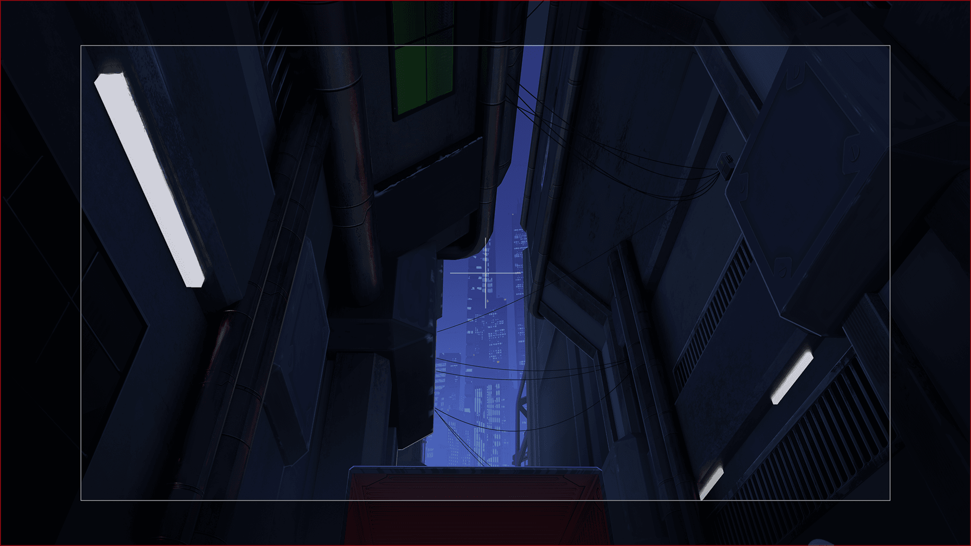 A painted background for an animated short with field guides