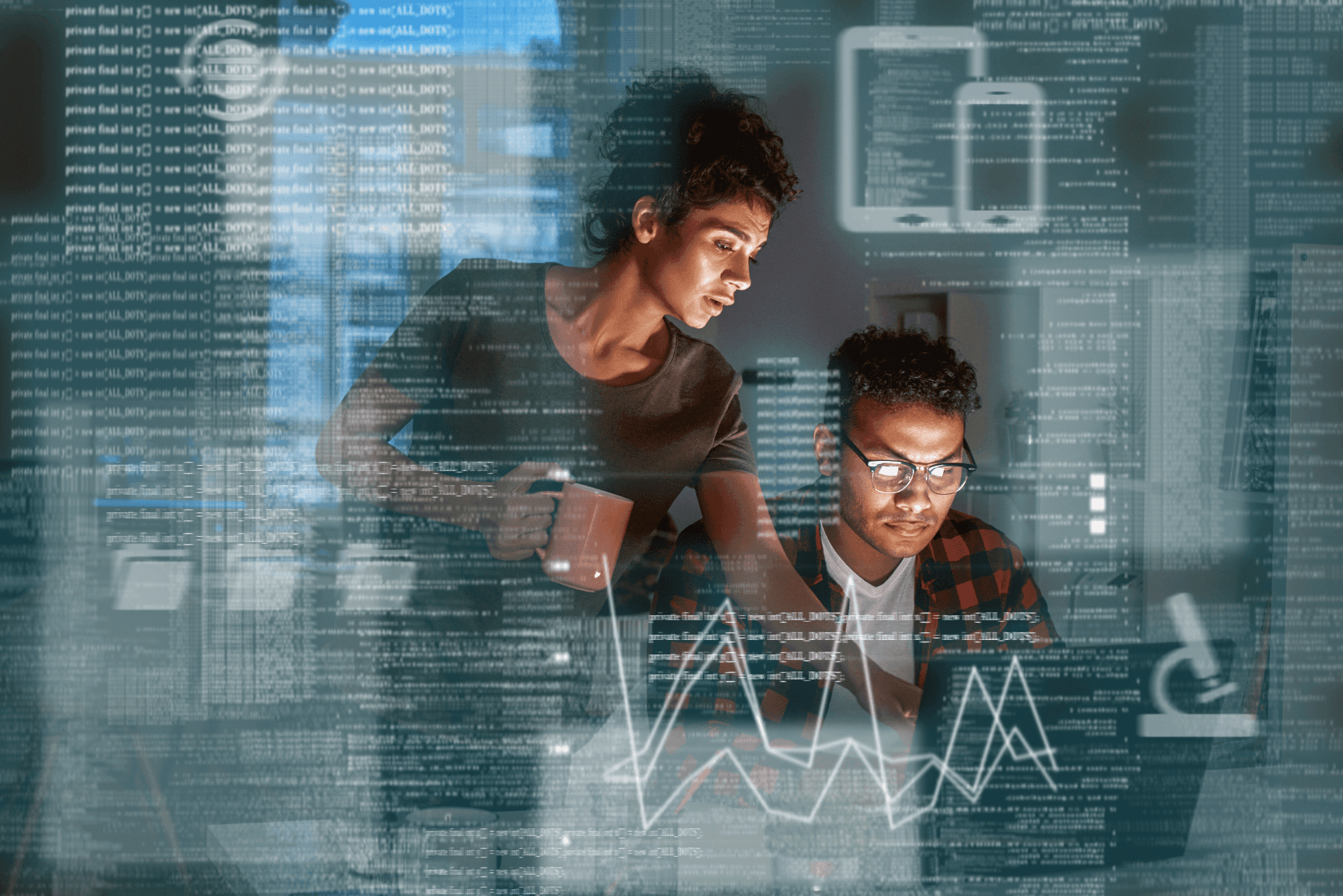 2 IT people doing IT things