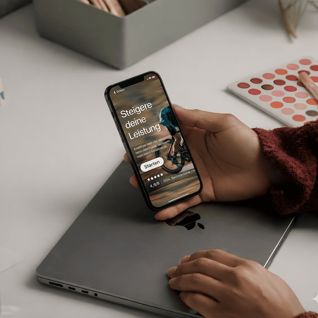 A mockup of Freelio's mobile app