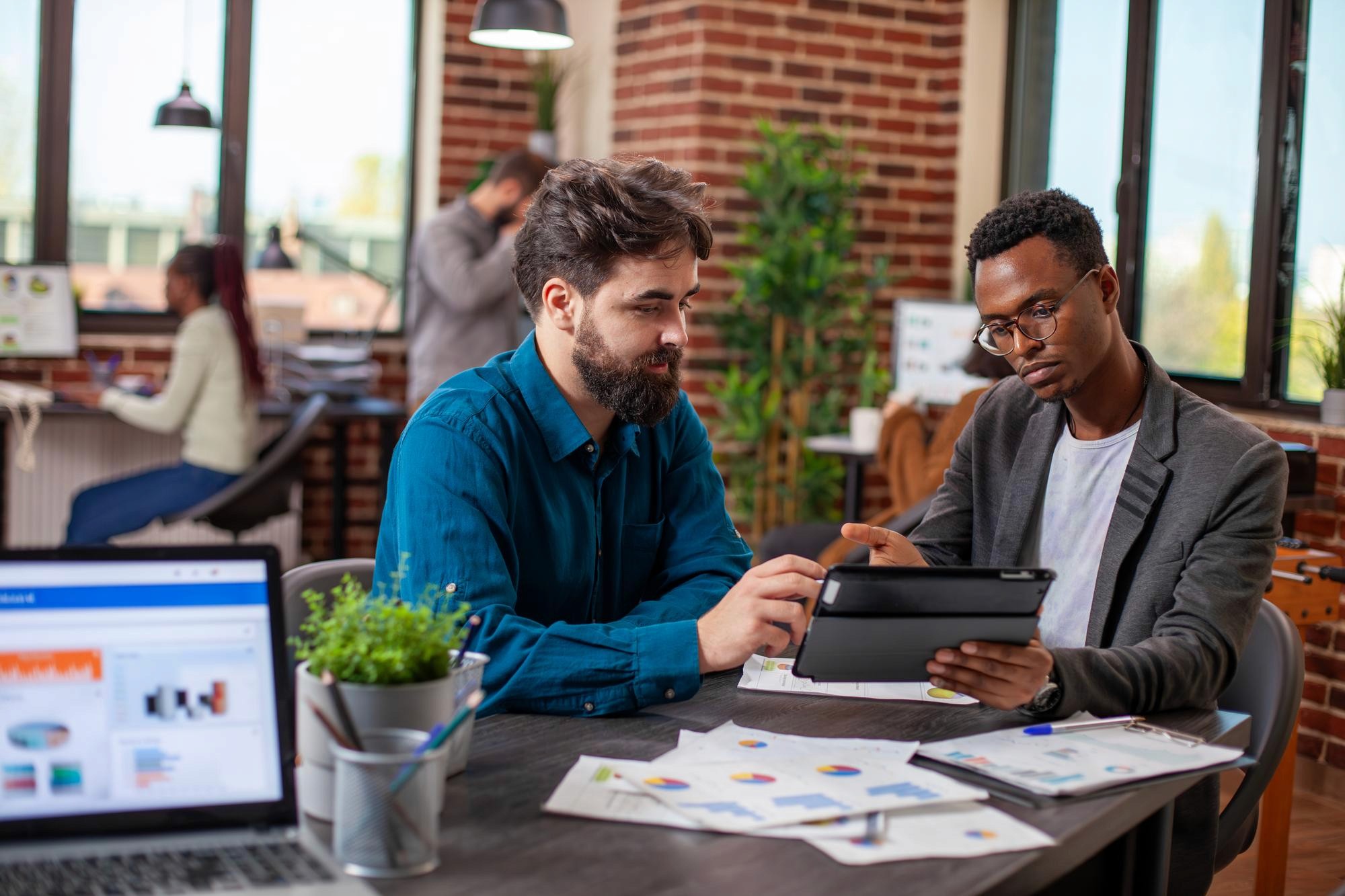 workers in an office