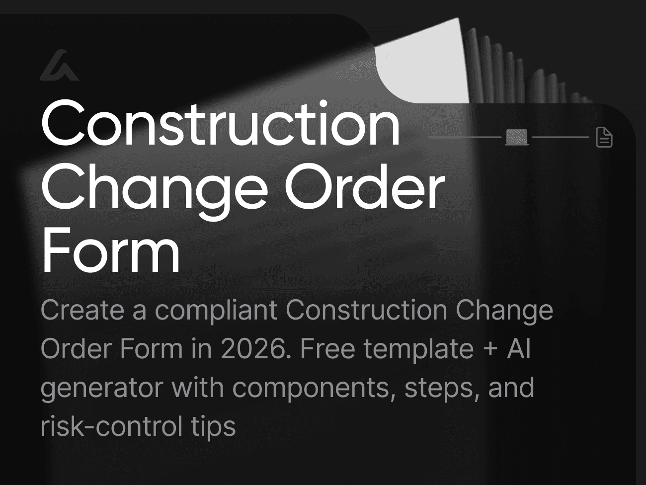 Construction Change Order Form