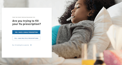 A screenshot of MedFinder.org's landing page.
