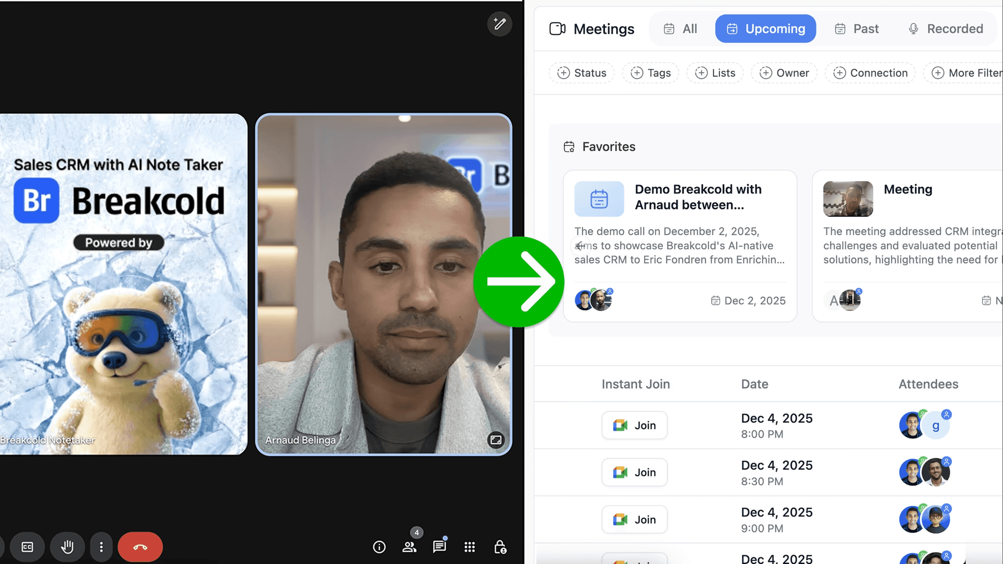 Self-Updating CRM - Breakcold Meeting