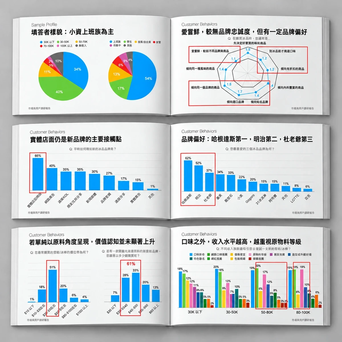 市場與用戶調研報告示意圖
