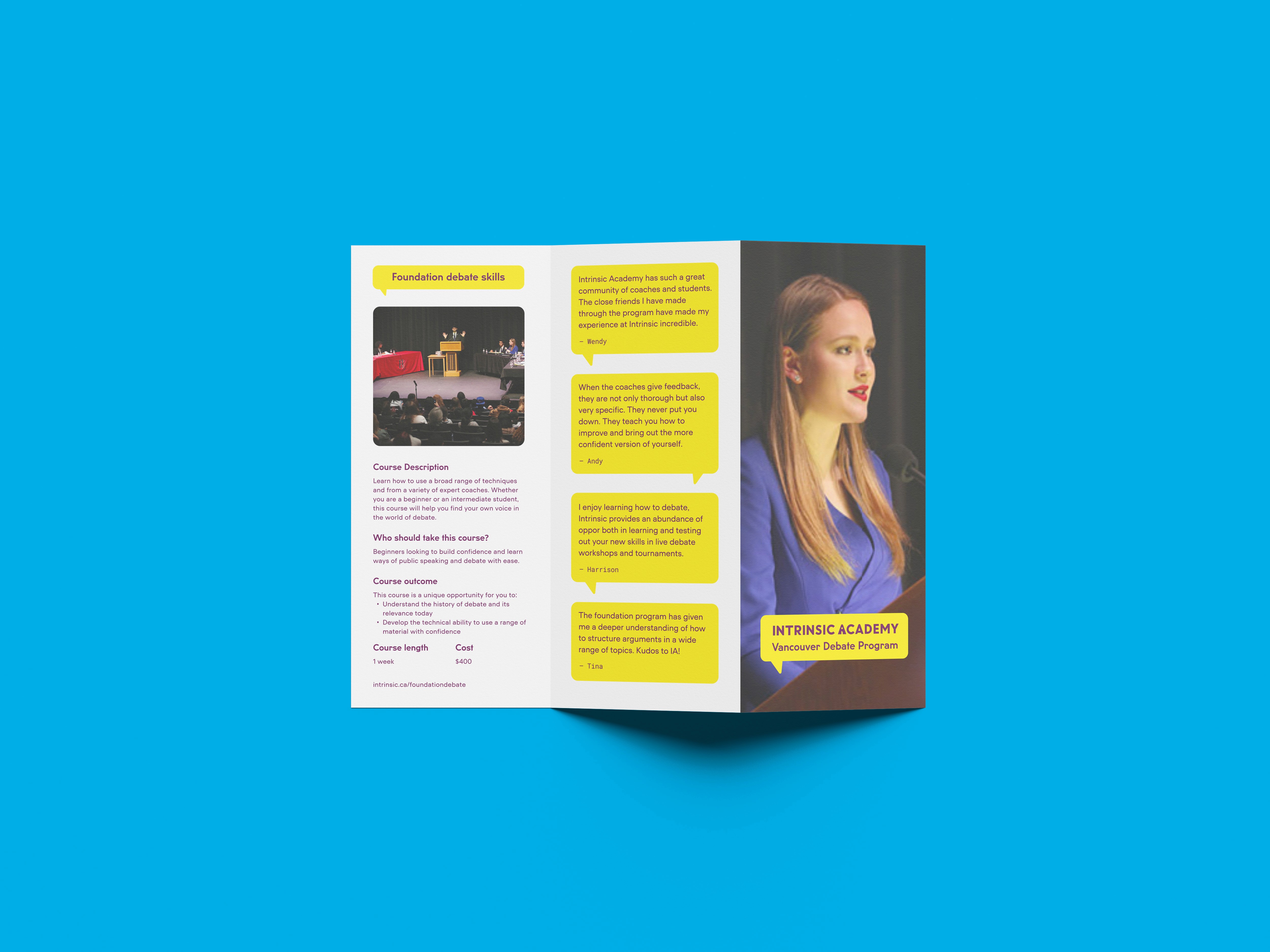 Tri-fold leaflet