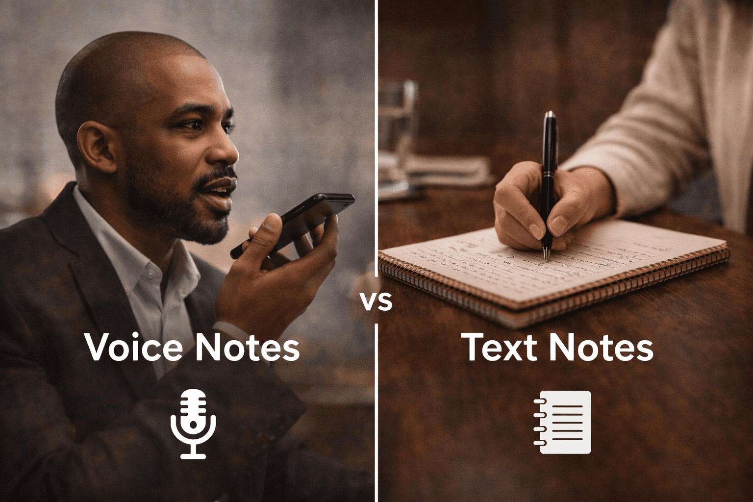 Voice Notes vs Text Notes