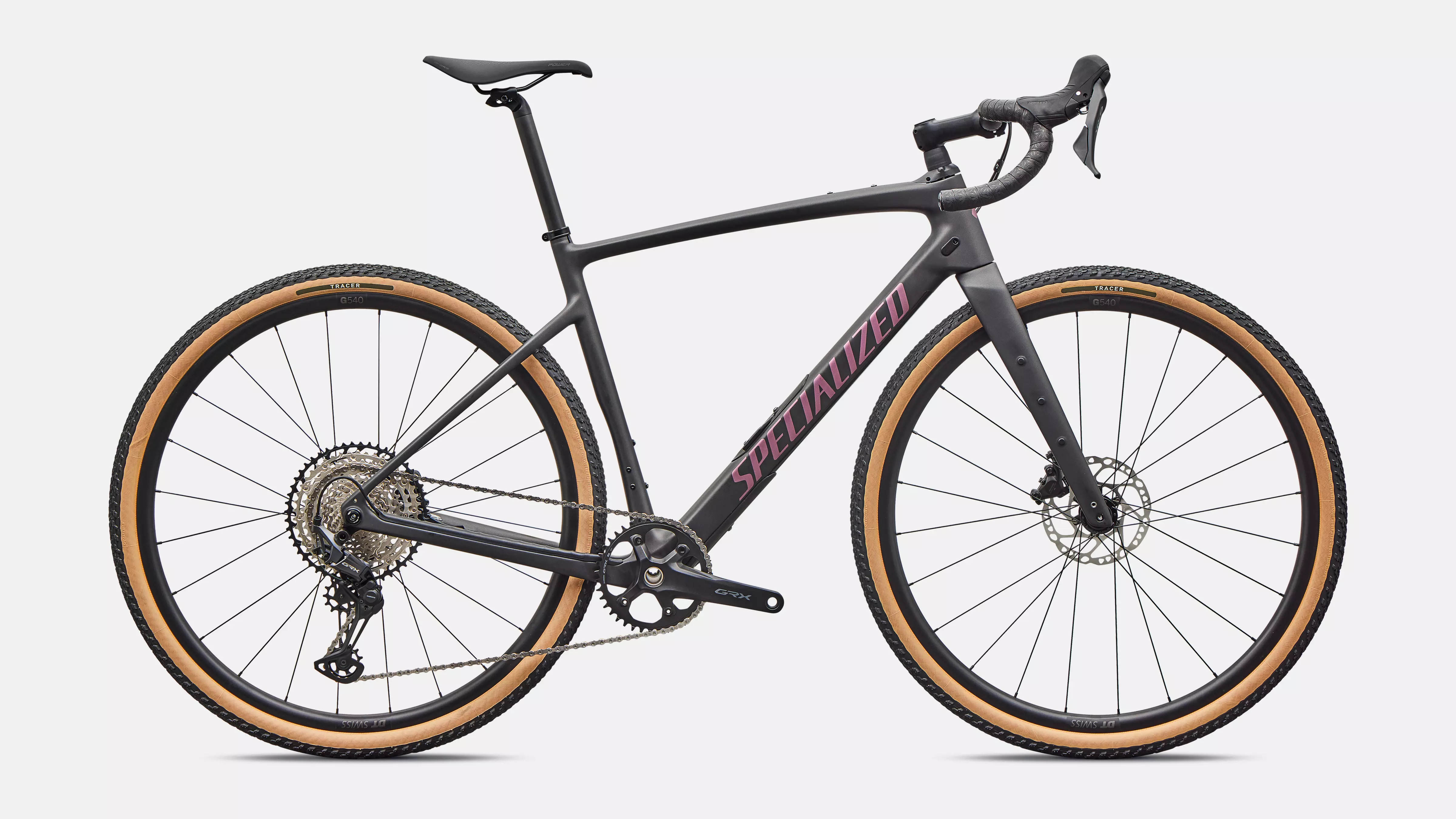 a black gravel bike