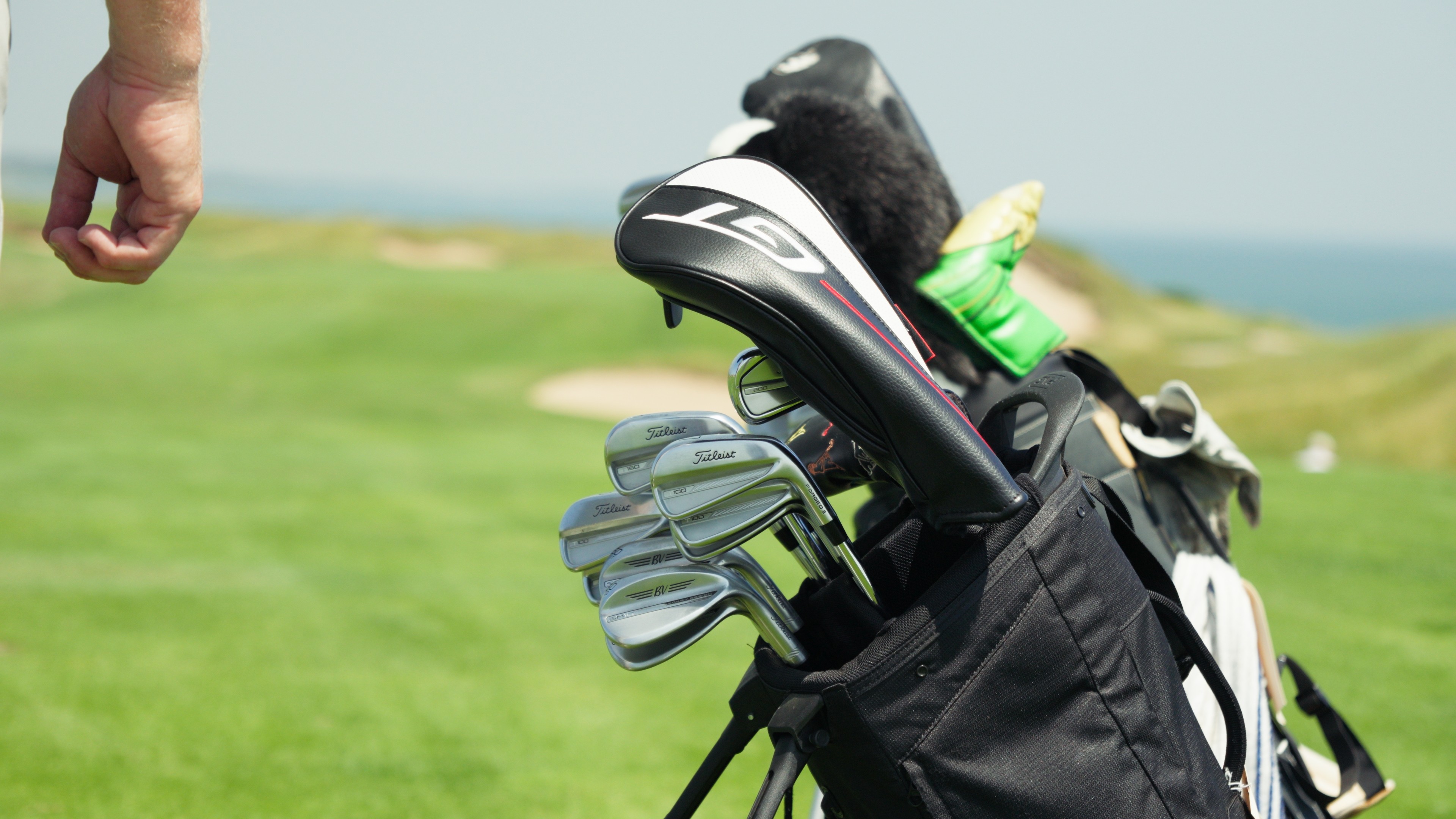 Player mid-swing
