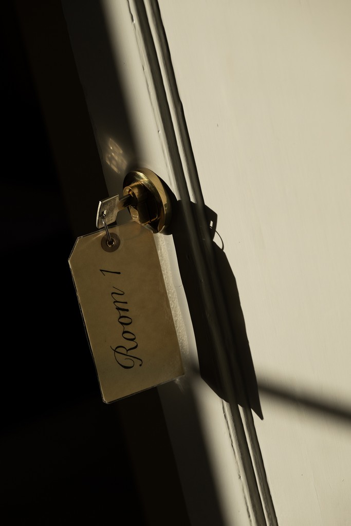 room key in door