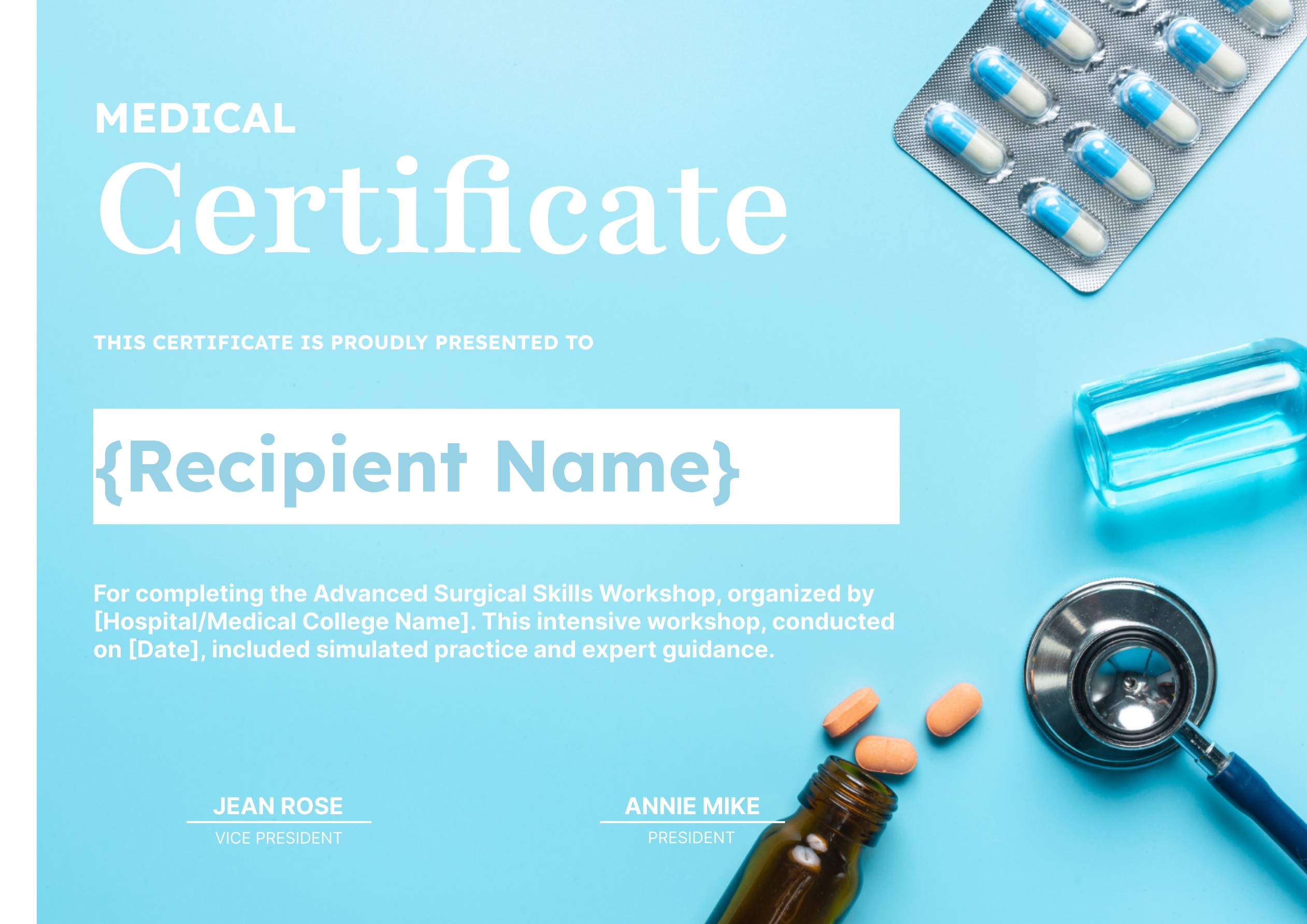 Wauld - Professional and stylish Medical certificate template