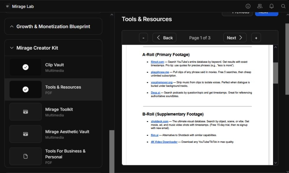 Tools & Resources