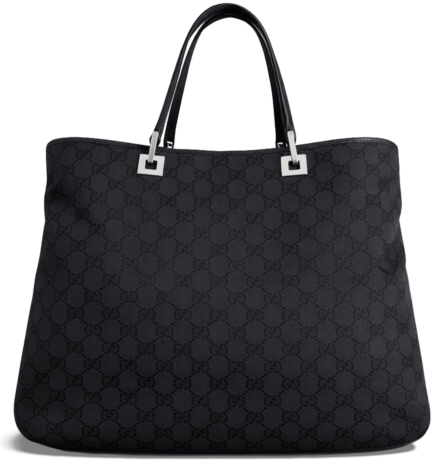 Black GG Canvas Tote Bag