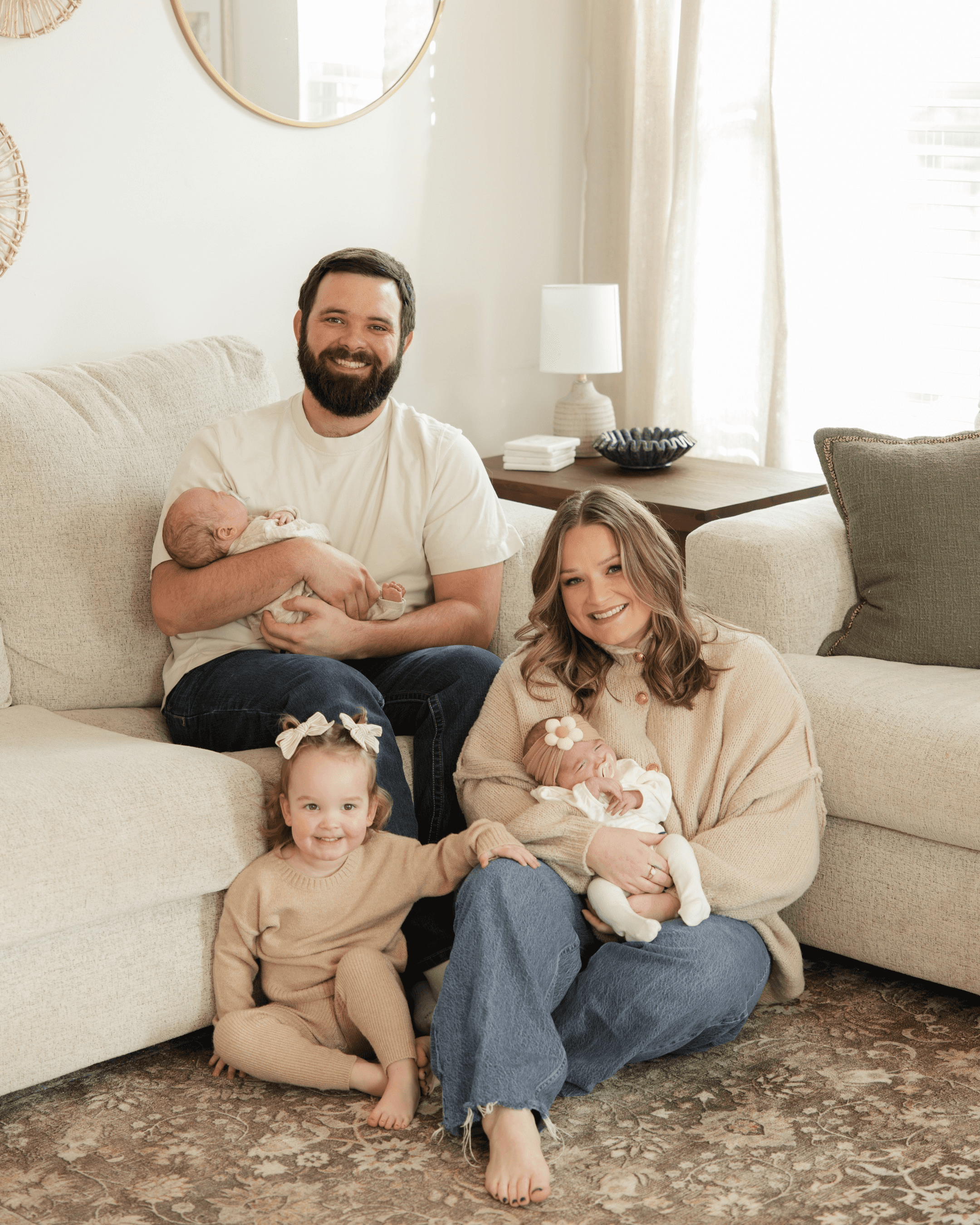 Family photo of the wedding photographer