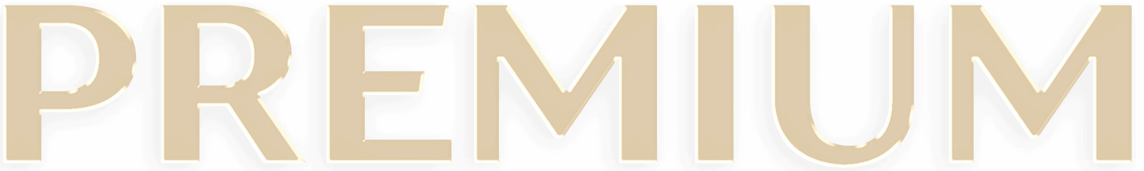 PREMIUM MEMBERSHIPS in glass letters