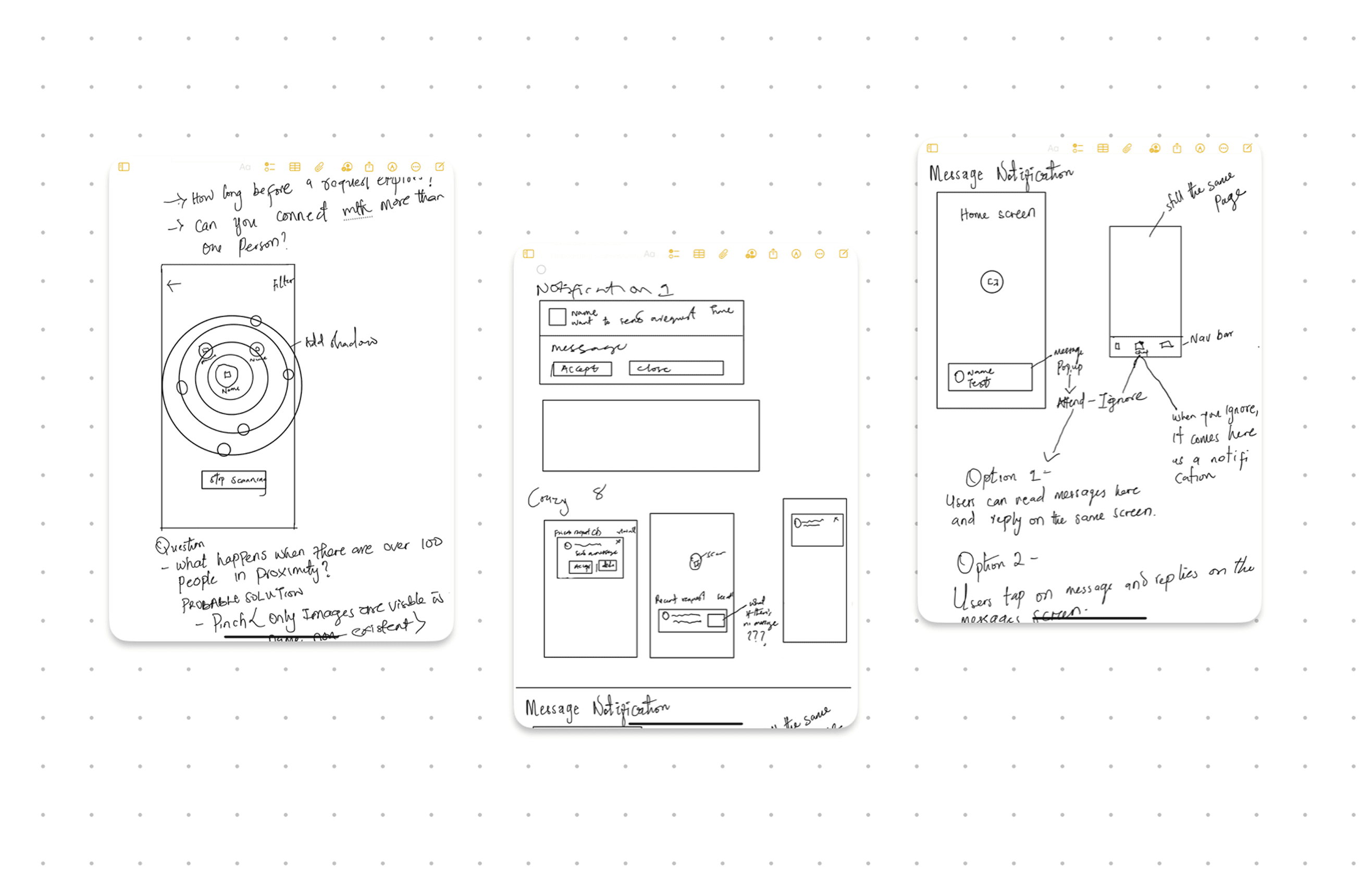 Sketches and Ideation
