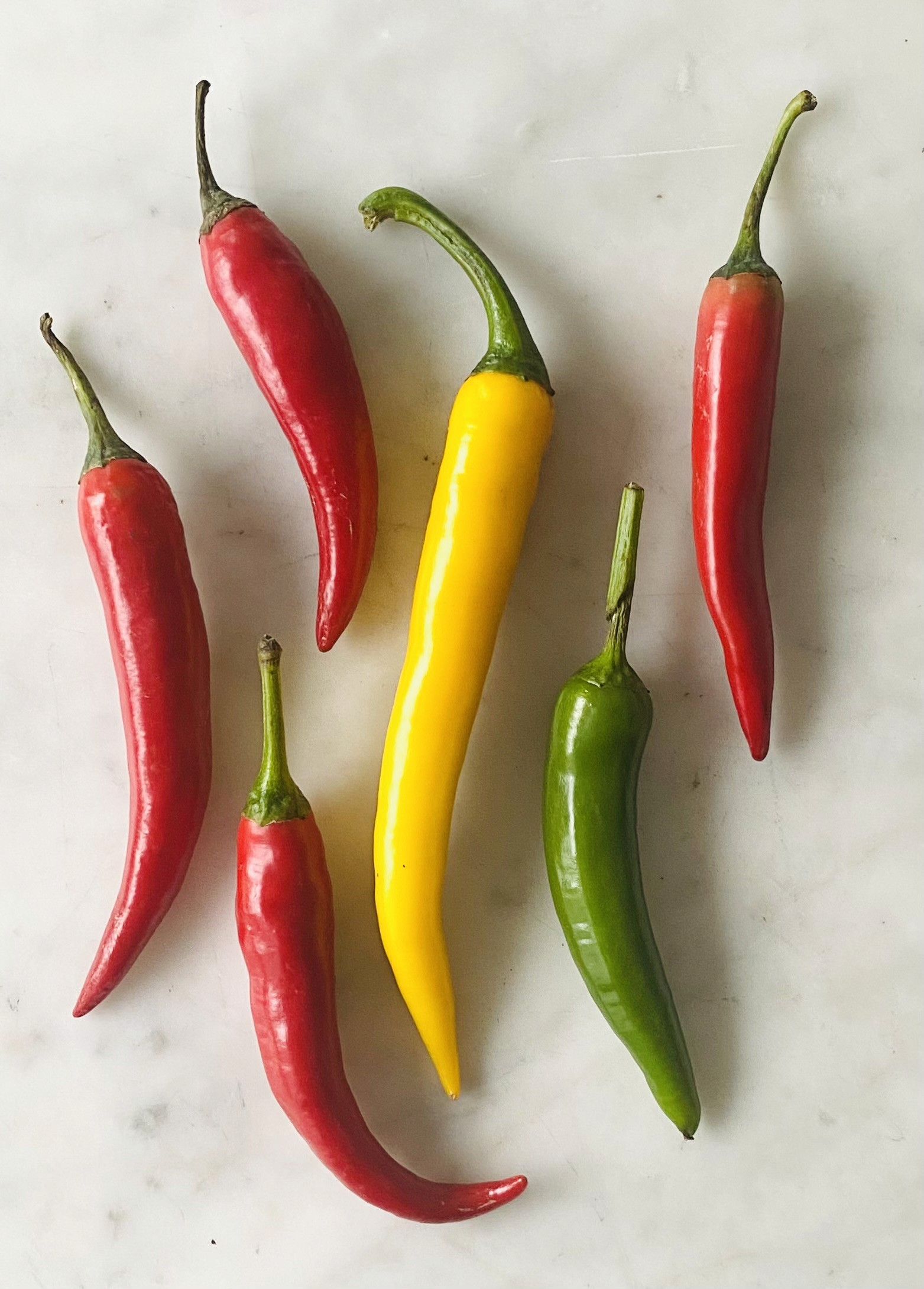 Färska chilifrukter, ingrediens till receptet