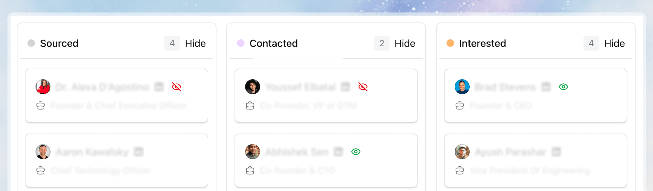 Candidate visibility on share links | Stardex ATS update
