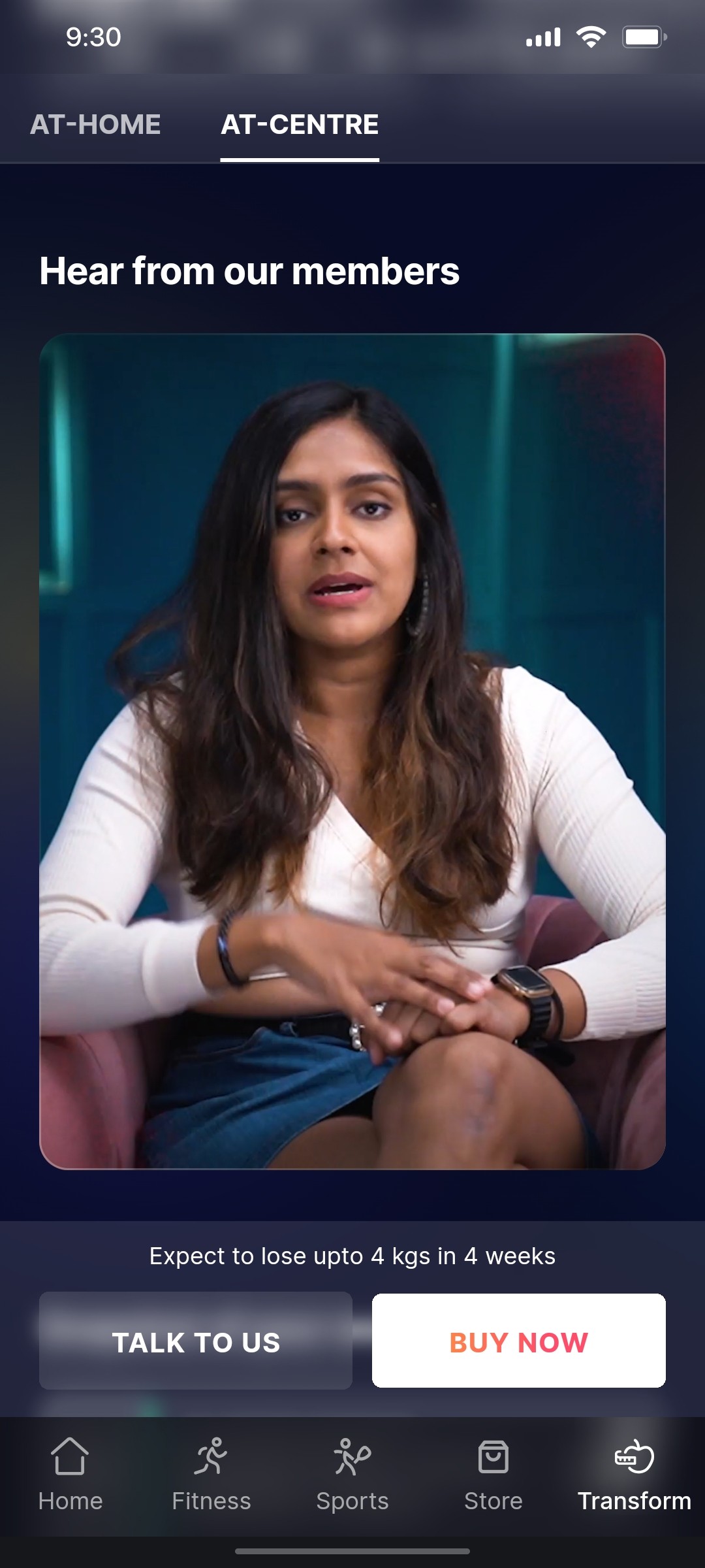 Cult.fit App Hear from our member Screen