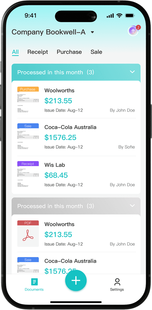 BookWell Bookkeeping APP